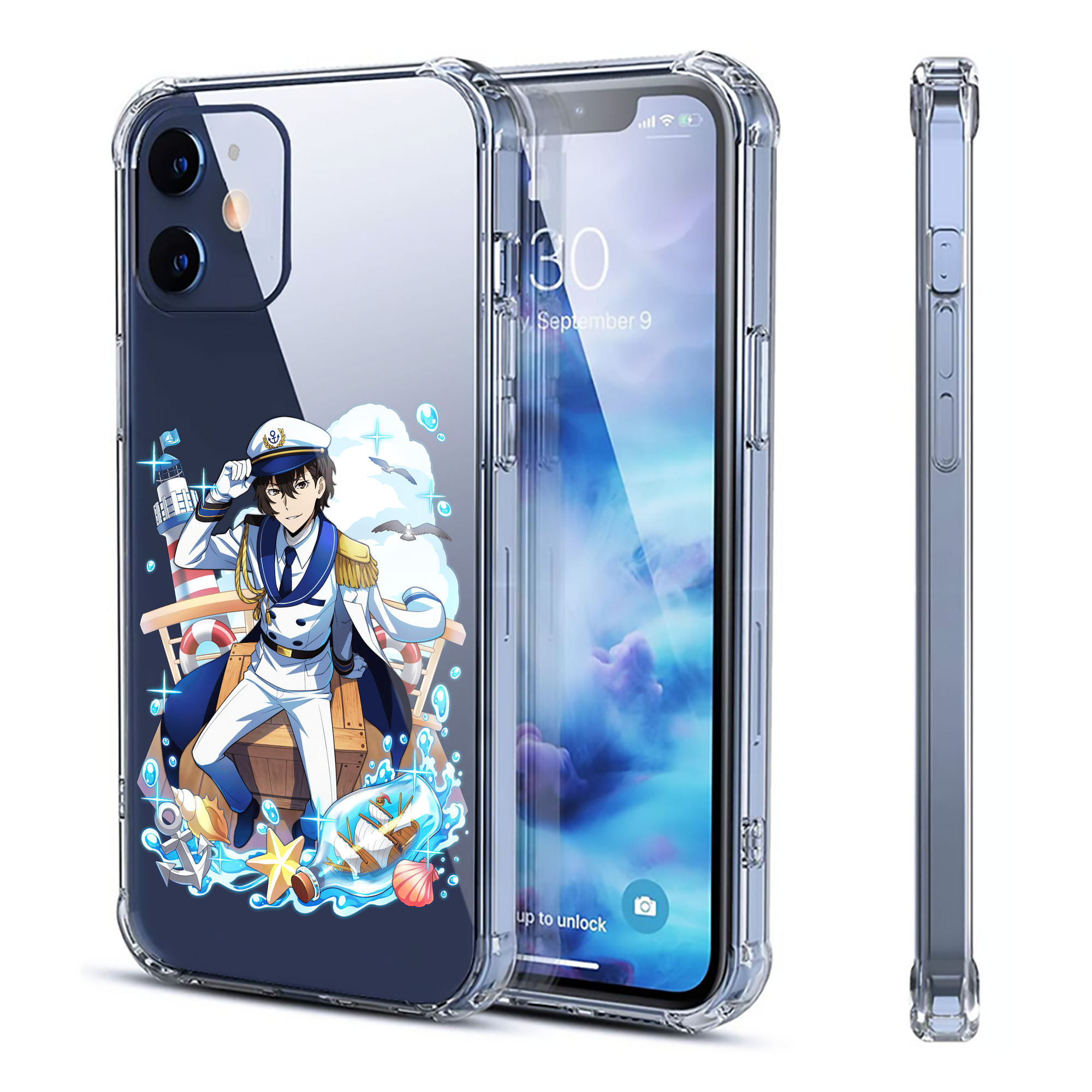 （画像用） 文豪ストレイドッグス Bungo Stray Dogs 【iPhone 12シリーズ対応】透明スマホケース（クリアソフトケース）